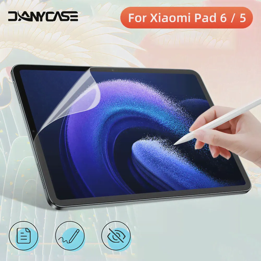 Бумажная Защитная пленка Для экрана Xiaomi Pad 6/5 Pro Mi Pad 6/5 11Redmi Pad 10.61 Матовая ПЭТ-Роспись Аксессуары Для Планшетов для записи