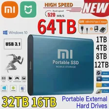 Xiaomi Mijia Портативный 2 ТБ SSD 4 ТБ 16 ТБ Внешний жесткий диск Type-C USB 3,1 Высокоскоростной 8 ТБ Внешний накопитель Жесткие диски для ноутбуков