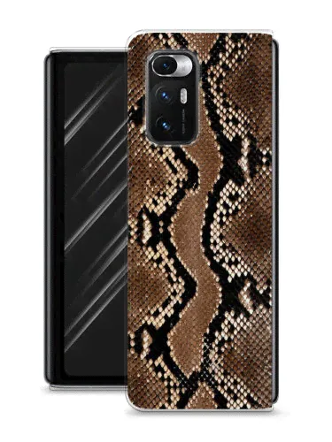 Силиконовый чехол "Кожа питона" на Xiaomi Mi Mix Fold / Сяоми Ми Микс Фолд