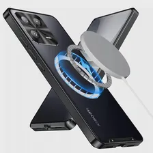 Магнитный Чехол Для Зарядки Xiaomi 13 Металлический Бампер С Адсорбцией Беспроводной Прозрачный Акриловый Алюминиевый Защитный Чехол Для Камеры Mi 13 Pro
