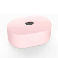 Силиконовый кейс с отверстием для Xiaomi Redmi AirDots / AirDots S (розовый) 0355