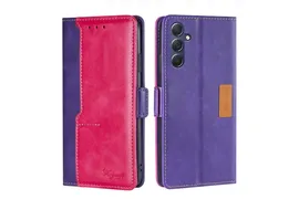 Чехол-книжка MyPads для Xiaomi Mi 8 / Сяоми Ми 8 (Красный + фиолетовый)